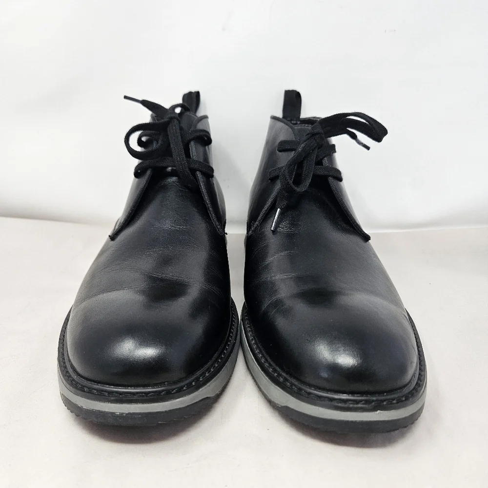 Vince Camuto Stuwert Men Chukka Boots sz 12M Black Leather Upper Casual Comfort - Picture 2 of 13
